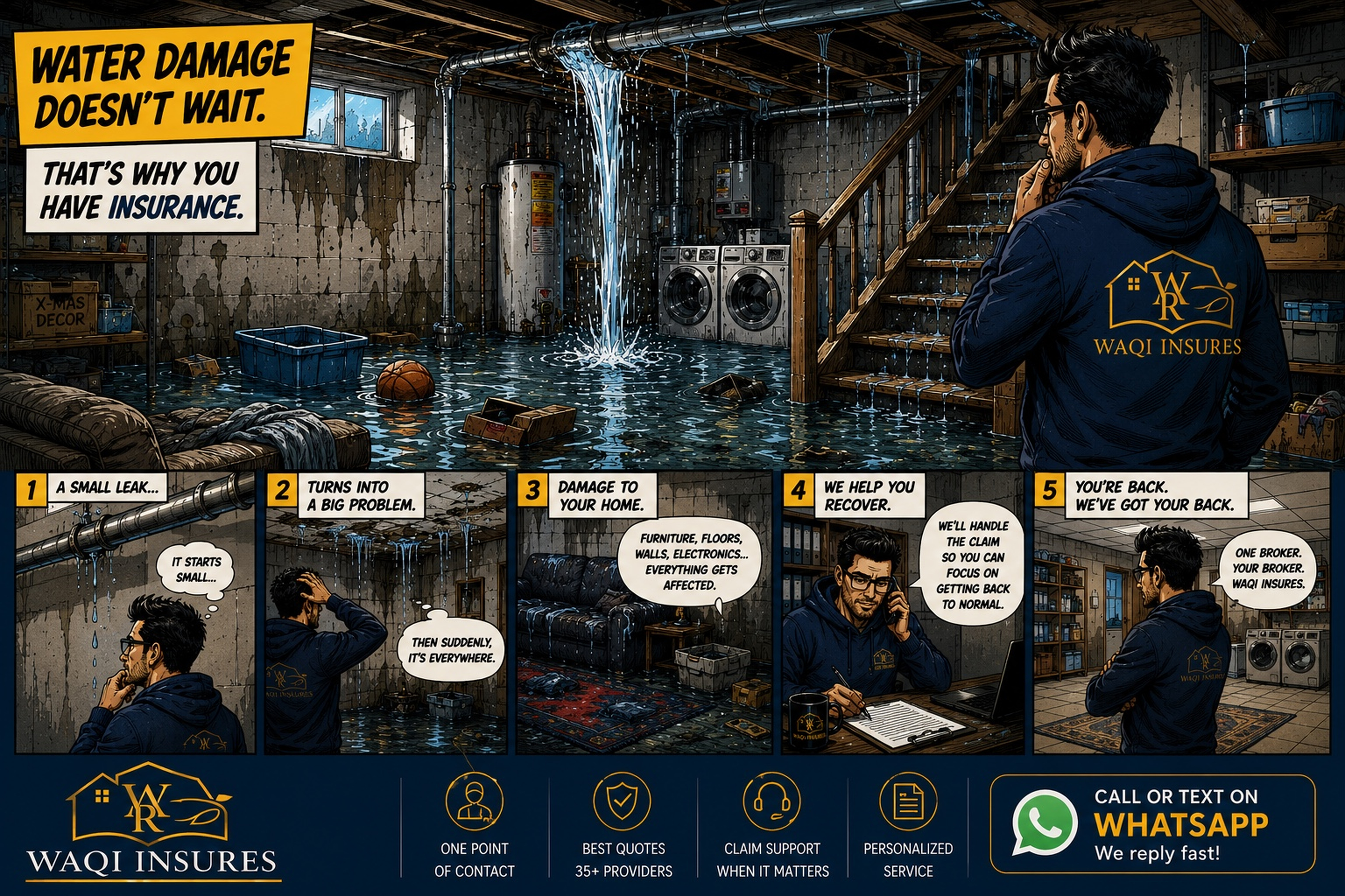 Home insurance comic